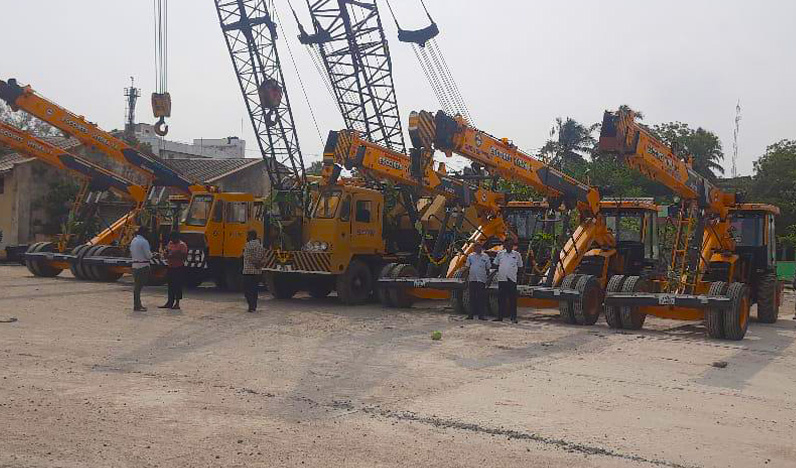 snow shipping crane service